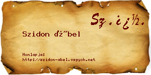 Szidon Ábel névjegykártya